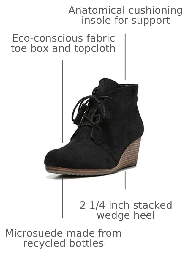 Dr. Scholl's Shoes Women's Dakota Boot, Black Microfiber Suede, 6 M US - image 2