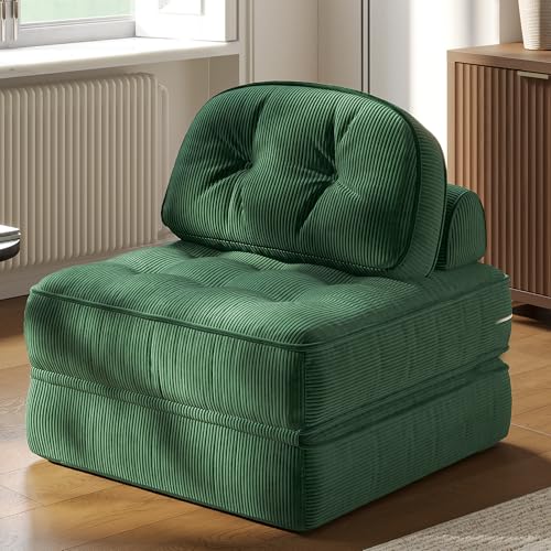 Dowinx Folding Sofa Bed with Pillow, Convertible Comfy Couch Bed