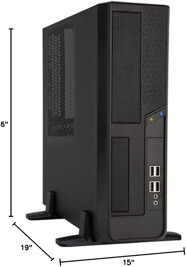 InWin BL040 mATX Desktop case with 300W TFX PSU/Black/IEEE 1394 - BL040.FF300TB3F - 6