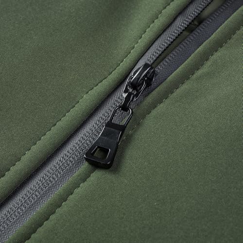 TONY BACKER Giacca Uomo Invernale Softshell Impermeabile Antivento con Cappuccio Staccabile, Giubbotto Cappotto Casual Trekking 3510