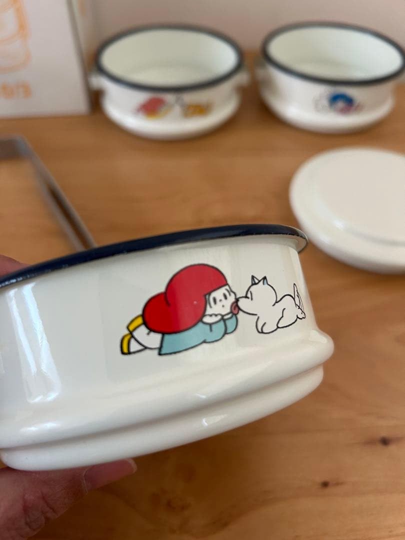 Amazon | マムアンちゃん ピントー ホーロー お弁当箱 3段式 ラビット