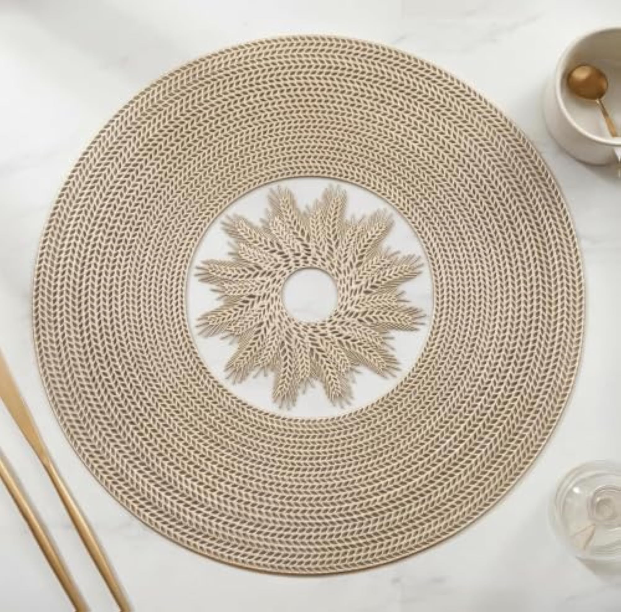 M-Win Creation Leather Placemat, Designer Table Mat Set