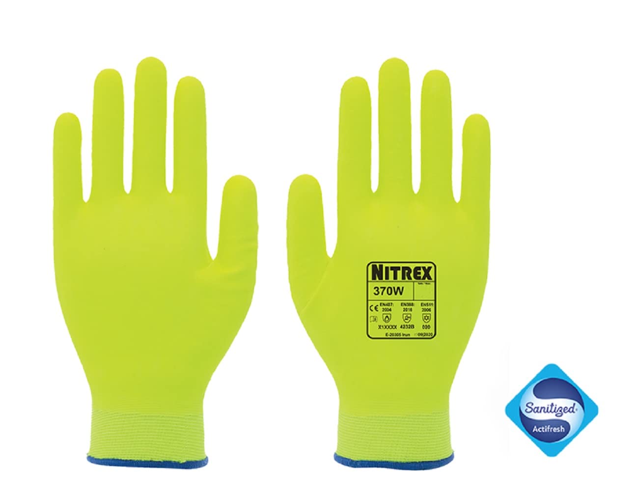 Unigloves Nitrex 370W, 10 works, Thermal Work Gloves for Wet and Dry Environments with Fully Coated Foam Nitrile Double Liner - Image 2