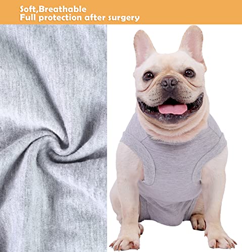 Image of Dog Surgery Recovery Suit - After Spay, Abdominal Wounds Post Surgical Recovery, Anti Licking Breathable Dog Onesies for Small, Medium & Large Pet, Alternative Bandages Cone E-Collar