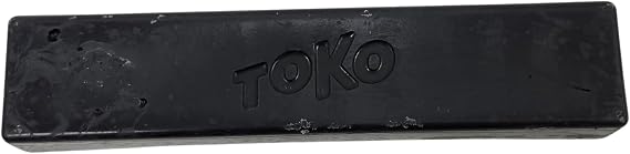 Toko Molybdenum Backshop Wax Black 250g Bulk Bar Ski and Snowboard Base Wax for Old Artificial Granular Snow, Base Protection, Hydration and Durable Glide Performance