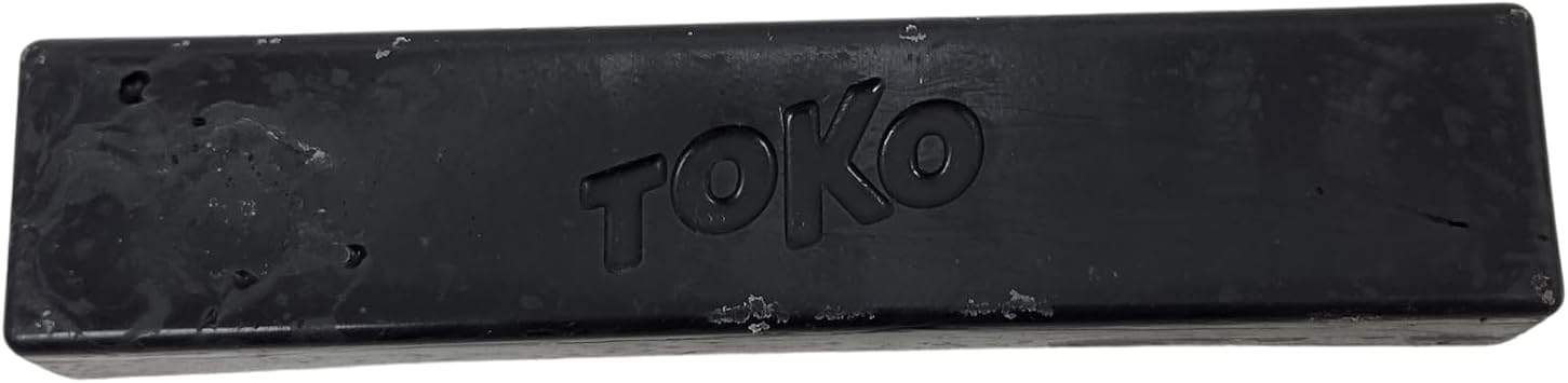 Toko Molybdenum Backshop Wax Black 250g Bulk Bar Ski and Snowboard Base Wax for Old Artificial Granular Snow, Base Protection, Hydration and Durable Glide Performance