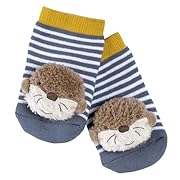 Fehn Rasselsocken Otter – Activity-Babysöckchen mit niedlichen Tieren zum Greifen, Rasseln, Strampeln & Geräusche erzeugen - Lernspielzeug für Babys von 0-12 Monaten