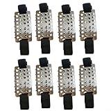 Rutschfeste Schuhspikes für Wanderschuhe mit Steigeisen aus legiertem Stahl, Eis- und Schneegriffe für glattes Eis, Traktionsverstärker für Winter-Outdoor-Abenteuer (4 Paar)