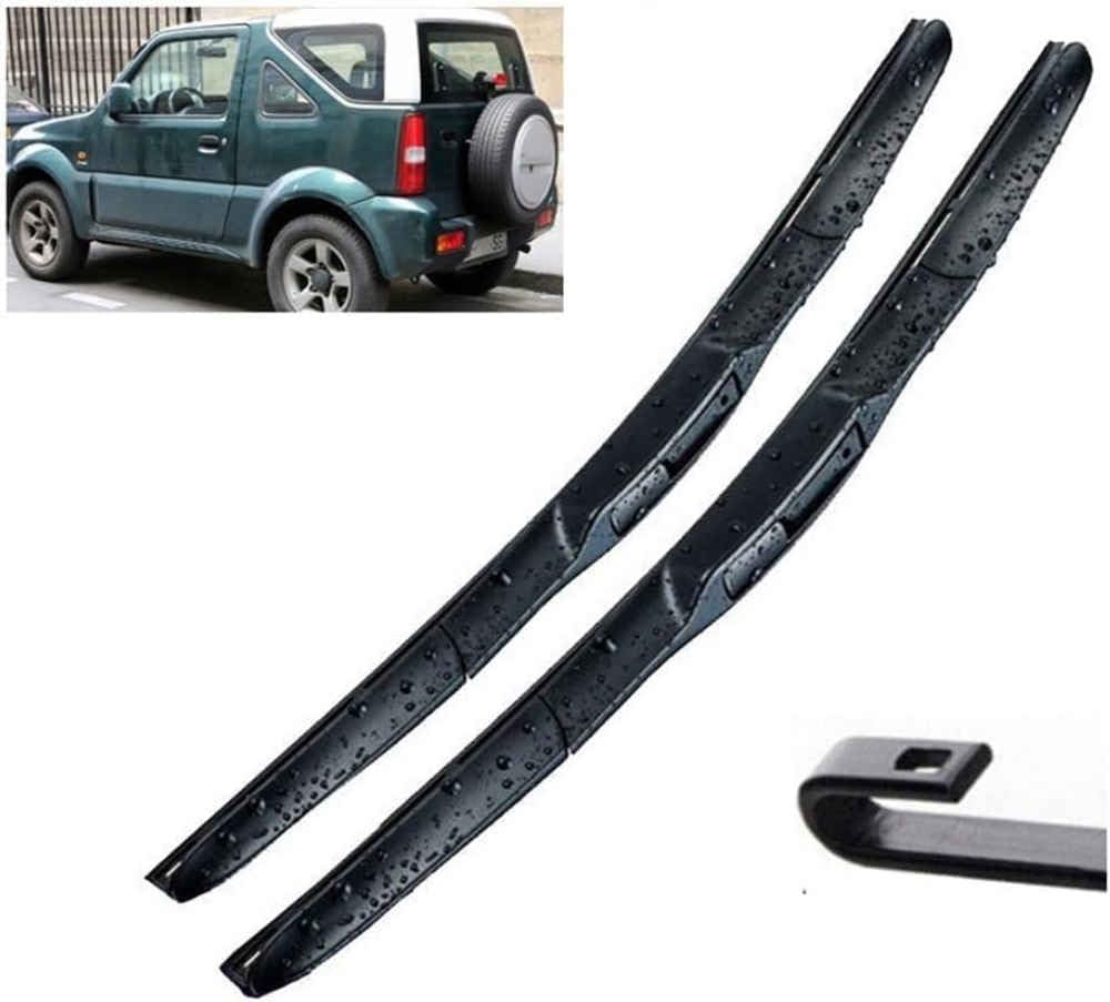 DZTYNKO Car Windscreen Wiper Blades Set for Suzuki Jimny 1998–2018, Front Window Wipers for Clear Visibility, Replacement Wiper Blades