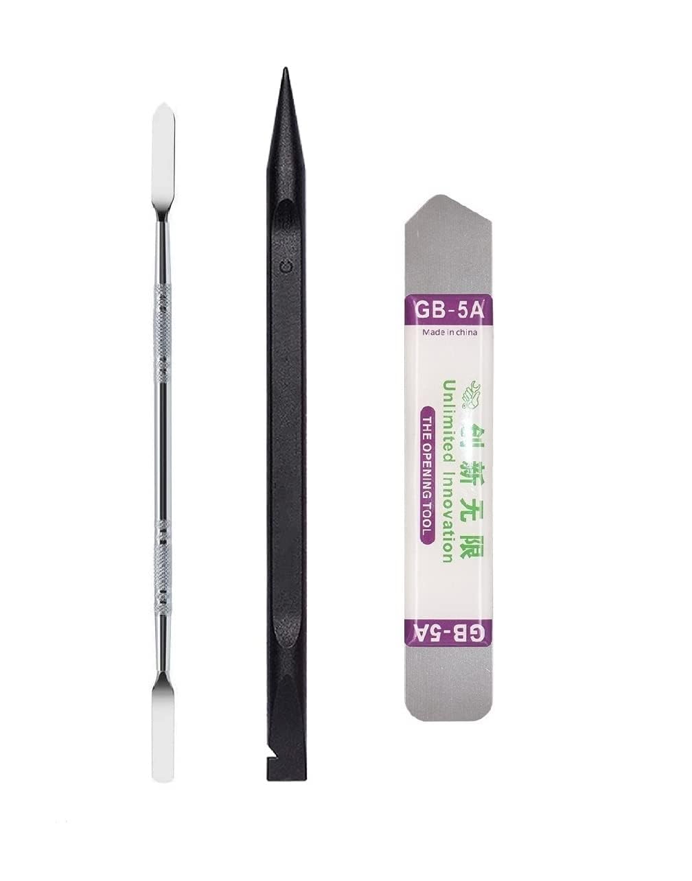 SCHOFIC Professional Mobile Phone Repair Tool Set, 3-Piece Opening Pry Kit with Metal Spudger and GB-5A Tool SCHOFIC Professional Mobile Phone Repair Tool Set, 3-Piece Opening Pry Kit with Metal Spudger and GB-5A Tool
