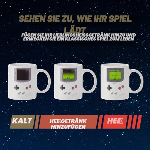 Gameboy Thermoeffekt-Tasse - Offiziell lizenziertes Geschenk für Gamer, Nerds, Nintendo-Fans, Männer & Retro-90er-Jahre-Fans… – Ansicht 4