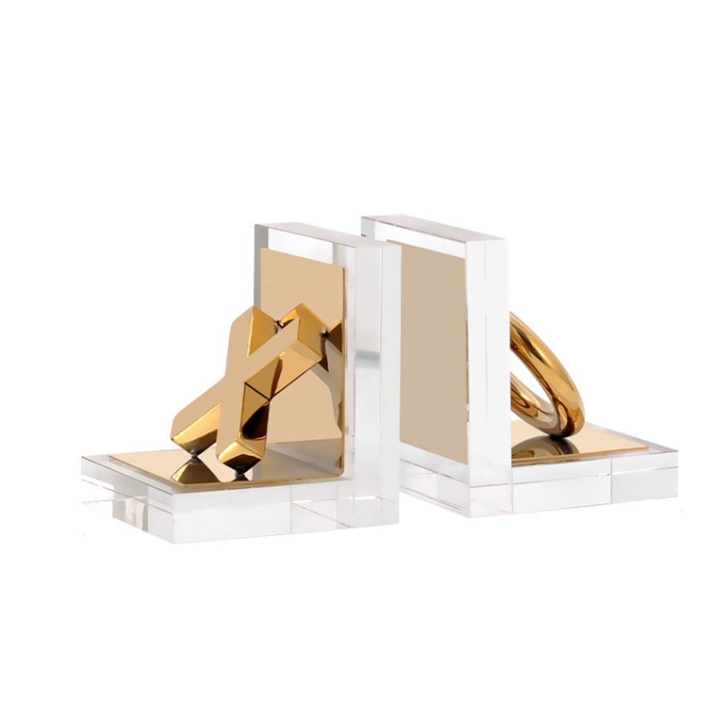 Fermalibri decorativi in cristallo per scaffali fermalibri per mensole supporto per scaffali fermalibri resistenti supporti fermalibri per libri