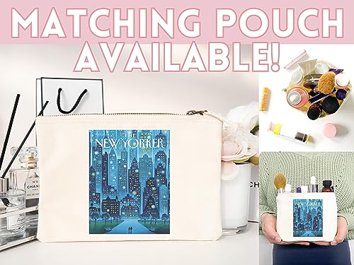 Bolso tote New Yorker con arte de portada de la revista, diseño estético y artístico, hecho a mano miniatura 5