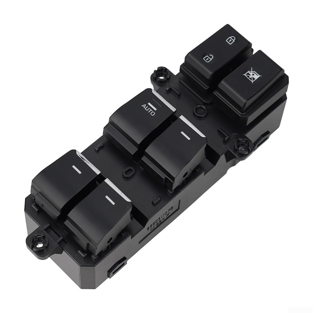 Commutateur de vitre électrique côté conducteur pour Hyundai Tucson 2016 2017 2018 LHD avec fonction de haut en bas automatique remplace OEM 93571-d3000 noir ABS plastique installation directe pièce