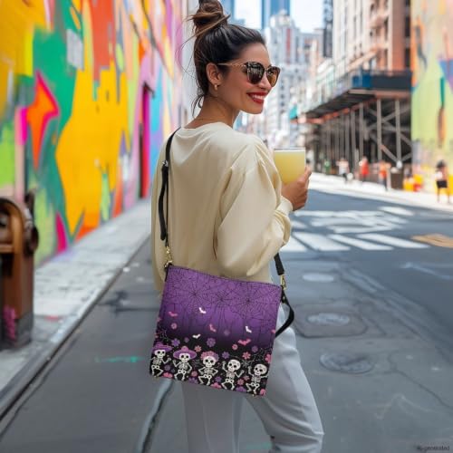 Image of HUGS IDEA Boho Bags for Women Leather Handbag Shoulder Bucket Crossbody Purse