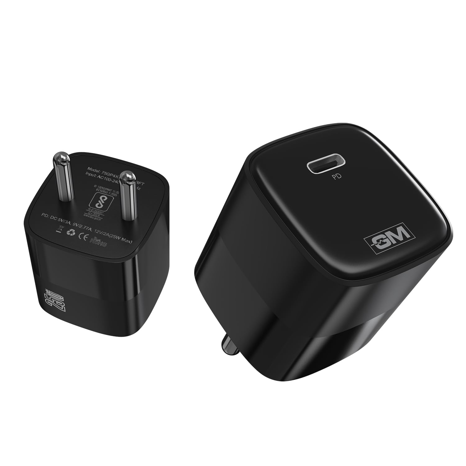 GM G+ 25W GaN Fast Charger with USB-C Port | Type-C & Type-A 3.0 Fast Charging | Compact Travel Adapter for Phones, Tablets & Earbuds | Smart Power Allocation | Safe & Energy-efficient Charger-image-37