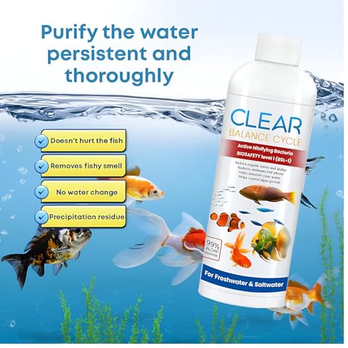 Image of Beyond Fill Fish Tank Water Cleaner Suitable for Fresh Water | Cloudy Water Remover for Crystal Clear Aquarium Water| Cleaner Balance Cycle for Fish Tank (Pack of 1 (100ml))