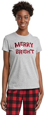 Wondershop Men's Plaid Merry and Bright Matching Holiday Pajama T-Shirt - (Gray, Medium)