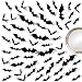 Ivenf Halloween Party Supplies Decorations Window Decor Scary Bats 3D Wall Decals, 60 Pack