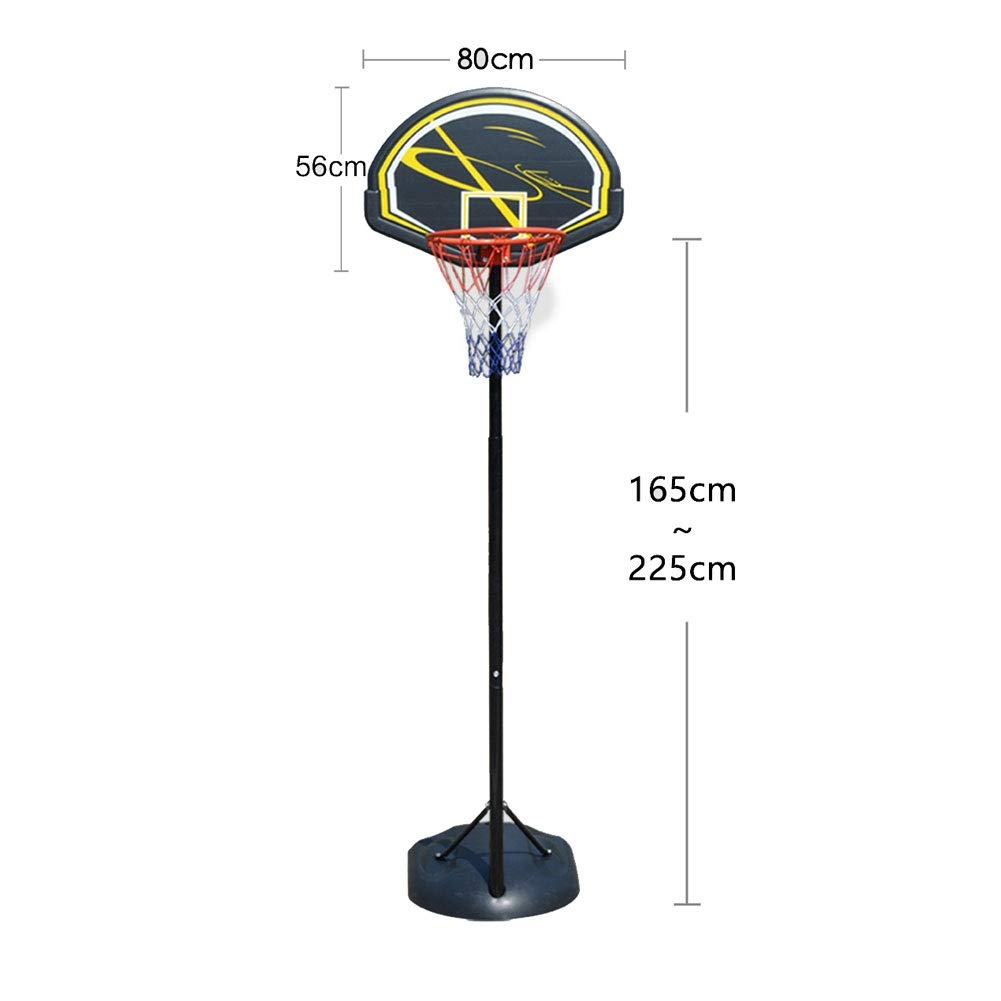 Canestro da basket portatile regolabile in altezza e sistema di supporto con tabellone da 31x22 pollici