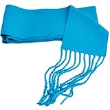Genérico Fajines con Flecos para Traje Regional para Adulto y Niños, 50% Algodón 50% Acrílico, Fajas Fiestas, Peñas, Trajes Festivos, Disfraces, Carnaval (Turquesa, 12 x 140 cm (Niños 0-7 Años))