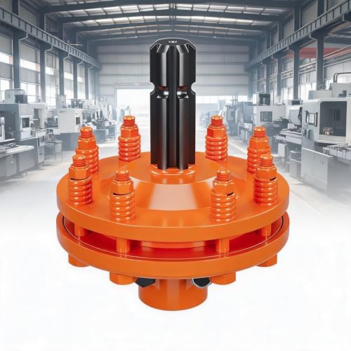 PTO Slip Clutch for PTO Shaft 1-3/8 PTO Friction Clutch Adjustable Rotary Cutter Clutch Heavy Duty Carburized Steel for Brush Hog & Farm Equipment