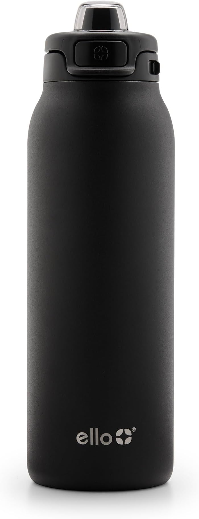 Pop & Fill 32oz Stainless Steel Water Bottle with Quick Fill Technology, Double Walled and Vacuum Insulated Metal, Leak Proof Locking Lid, Sip and Chug, Reusable, BPA Free, Black