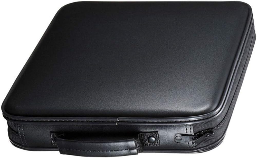 Wakauto 160 Capacity CD Storage Case CD Case VCD Storage Pouch Portable DVD Container Organizer for Car Home