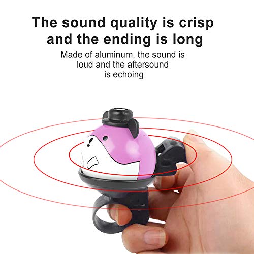 2 Pack Bike Bell for Kids and Adults, Loud Crisp Clear Sound Bicycle Bike Bell, Cute Panda Cycling Bell Funny Bike Bell Bicycle Handlebar Ring Horn, Bike Accessories - Thumbnail 3