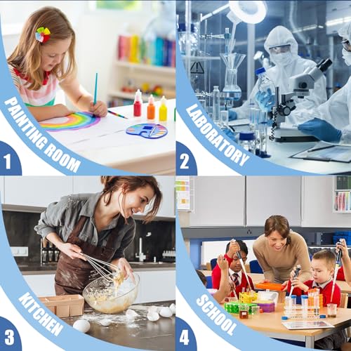 23 Pcs Measuring Cups, 100ml Epoxy Mixing Cups, Plastic Measuring Cup with 30 pcs Paint Stir Sticks, Liquid Measuring Cups, Graduated Panting Mixing Cups for Mixing Painting, Pigments, Stain, Resin - Image 8