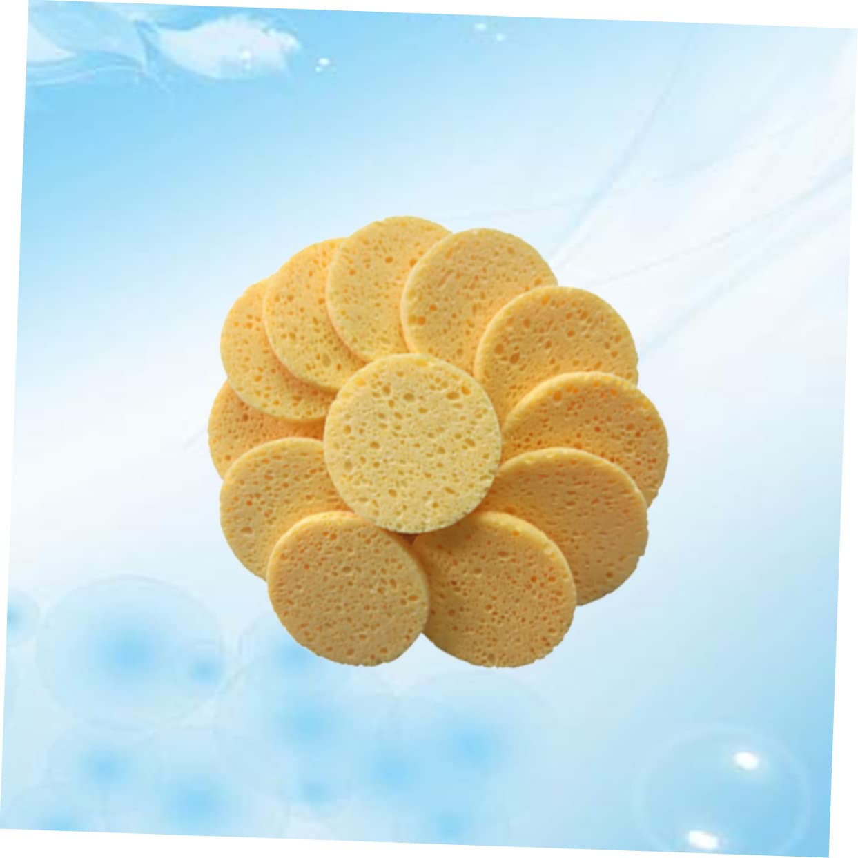 HAPINARY Soft Makeup Remover Pads 20pcs Face Cleansing Sponge Cotton Rounds for Daily Use