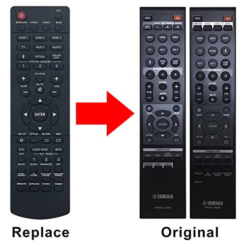 VINABTY FSR147 ZU80480 FSR141 ZK60890 Replacement Remote Control fit for YAMAHA SOUND BAR YSP-2700 YSP-2500 HTY-250 - Image 3
