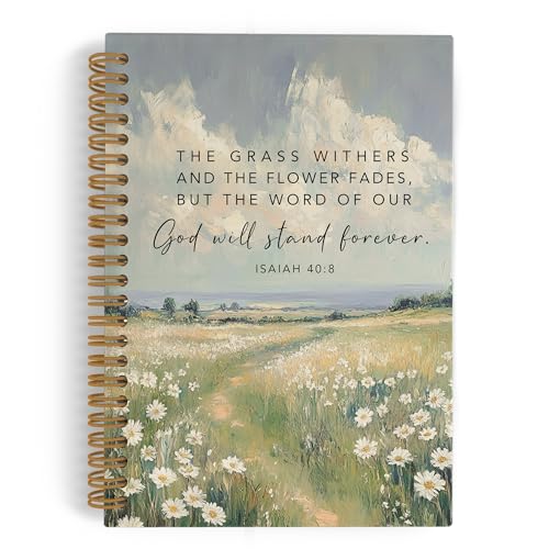 Carnet de foi religieuse Bible Christian Isaiah pour prière et notes