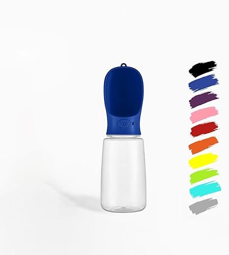 Miniatura 1 de WePet Botella de agua portátil para perro, a prueba de fugas, con dosificador, para mascotas, para paseos al aire libre, senderismo y viajes,