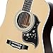 Musiin Folk Acoustic Guitar Pickguard, Cherry Blossom Tree Bird-Shaped, Black, 41''