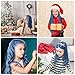MSDADA Blue Hair Chalk for Temporary Bright Washable Hair Color - Fluorescent Comb and Dye for Kids - Christmas, Birthday, Easter, Halloween Gifts
