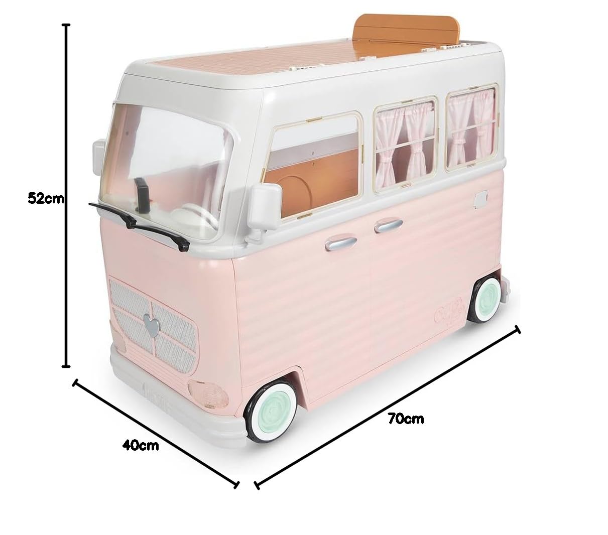 Our Generation - Croisière en camping-car à la campagne - Ensemble de jeu campeur 58 pièces - Véhicule jouet avec électronique - Accessoires pour poupées de 46 cm - Jouer à faire semblant - 3 ans et +