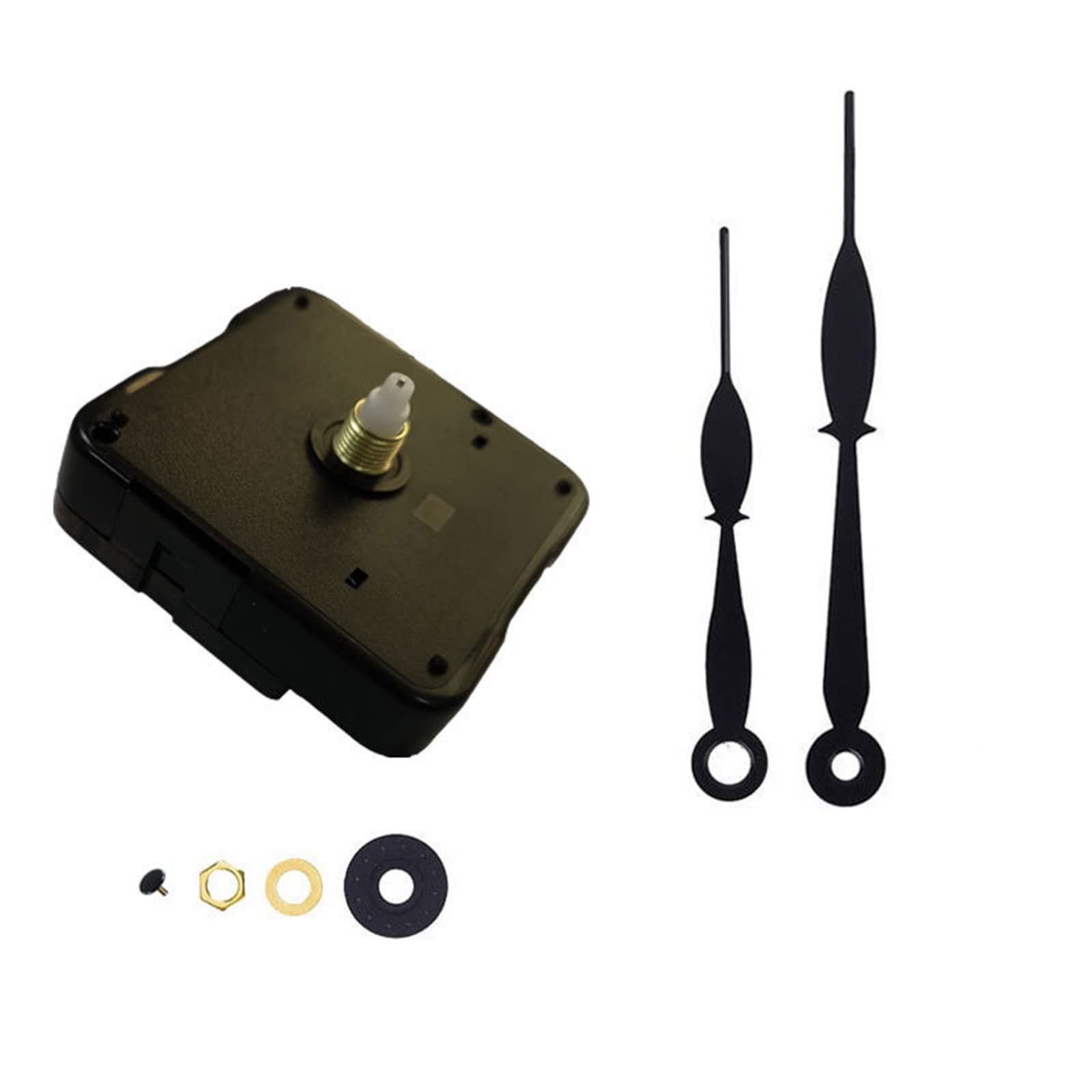 Hsioluted Torque Shaft Clock Movement with Hands Wall Clock Accessories Mechanism with Long Hands Supplies Movement Replacement Kit