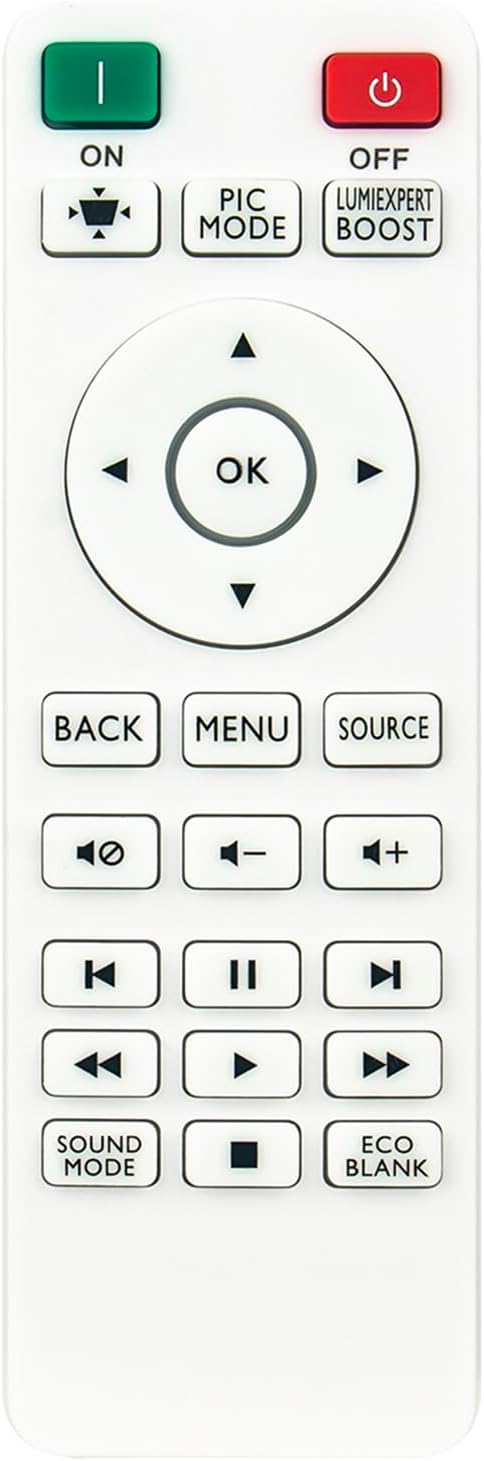 RCV013 Replacement Remote Control Work for BenQ Projector TH585 TH585P TH685 TH685P TH685i TK700 TH671ST TK700ST W1130 TH690ST TH575