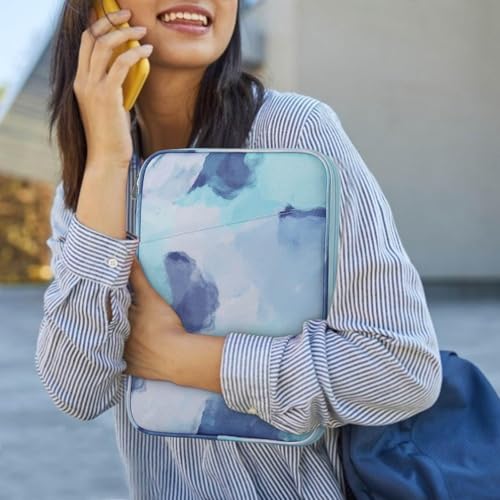 Image of Dadanism 9-11 inch Tablet Sleeve Bag Carrying Case for iPad (A16) 11th Gen 11 inch, iPad 10th Gen 10.9 inch Air 5 /4, iPad Air M4 /Pro 11 inch, iPad 9 /8 /7th, Galaxy Tab A11+ Plus 11 inch, Remarkable 2 10.3 inch,Graffiti Blue