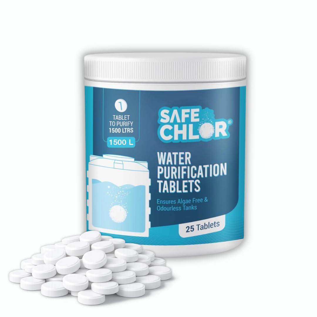 Tab 1500 | Chlorine Tablets for Water Tanks of 1500 Ltrs, | Overhead & Underground Tanks Water Purification Tablets | 1 tablet to treat 1500 liters | Pack of 25 Tablets for 37500 Ltrs-image-29