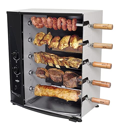 CHURRASQUEIRA GAS NATURAL ROTATIVA 5 ESPETOS AGR 05 - ARKE