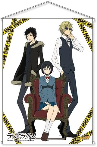 Amazon 電撃文庫magazineコレクション デュラララ 2 臨也 杏里 静雄 B2タペストリー アニメ 萌えグッズ 通販