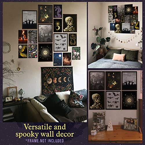 97 Decor Witchy Decor Aesthetic - Witch Decor Bedroom, Gothic Wall Decor, Spooky Home Decor, Art Goth Room Decor, Wiccan Pictures Print, Vintage Halloween Witches Posters Collage (8X10 Unframed) #TOP3