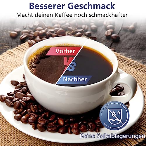 Foto von Wasserfilter für Siemens EQ6 EQ7 EQ9 S700 EQ500 EQ Series, 4 Stück Ersatzwasserfilter für Siemens TZ70003, TCZ7003, TCZ7033, für Brita Intenza, für Bosch 12008246 Kaffeevollautomat