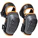 Klein Tools 60491 Hinged Knee Pads, Heavy Duty Gel Foam Protective Knee Pads with Quick-Fasten Buckle and Thigh Strap, Black & 60479 Safety Goggles, Clear Lens PPE Eye Protection