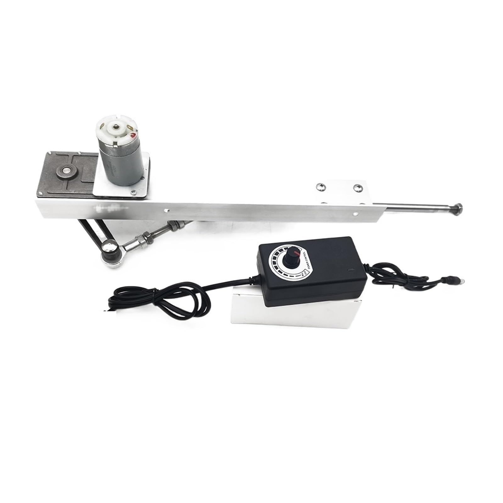 Actionneur linéaire à Cycle alternatif DC 24V engrenage télescopique réglable moteur bricolage moteur avec contrôleur de vitesse course 3-15CM(DC24V,120RPM)