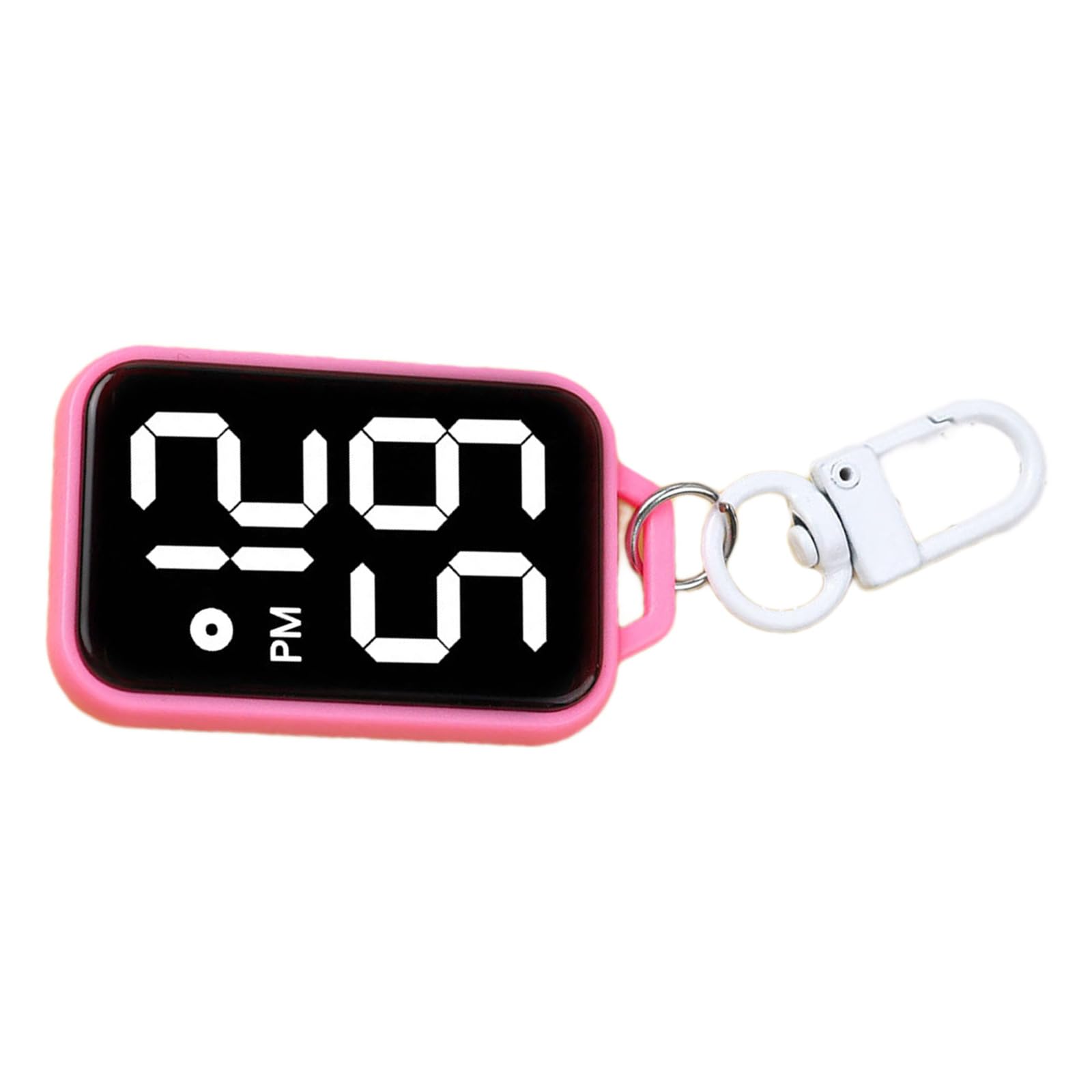 Jazuaiao Compacts Digital Keychain Watch for Students Children Electronic Pocket Clock Timekeeping Accessories Gift Miniature Digital Keychain Watch