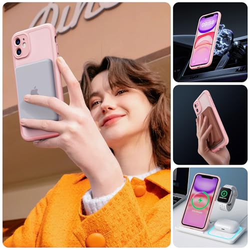 Image of TOCOL for iPhone 11 Phone Case, Compatible with Magsafe Charger, Full Camera Protection, Drop Protection, Translucent Matte for iPhone 11 Case 6.1 inch (Midnight Purple)