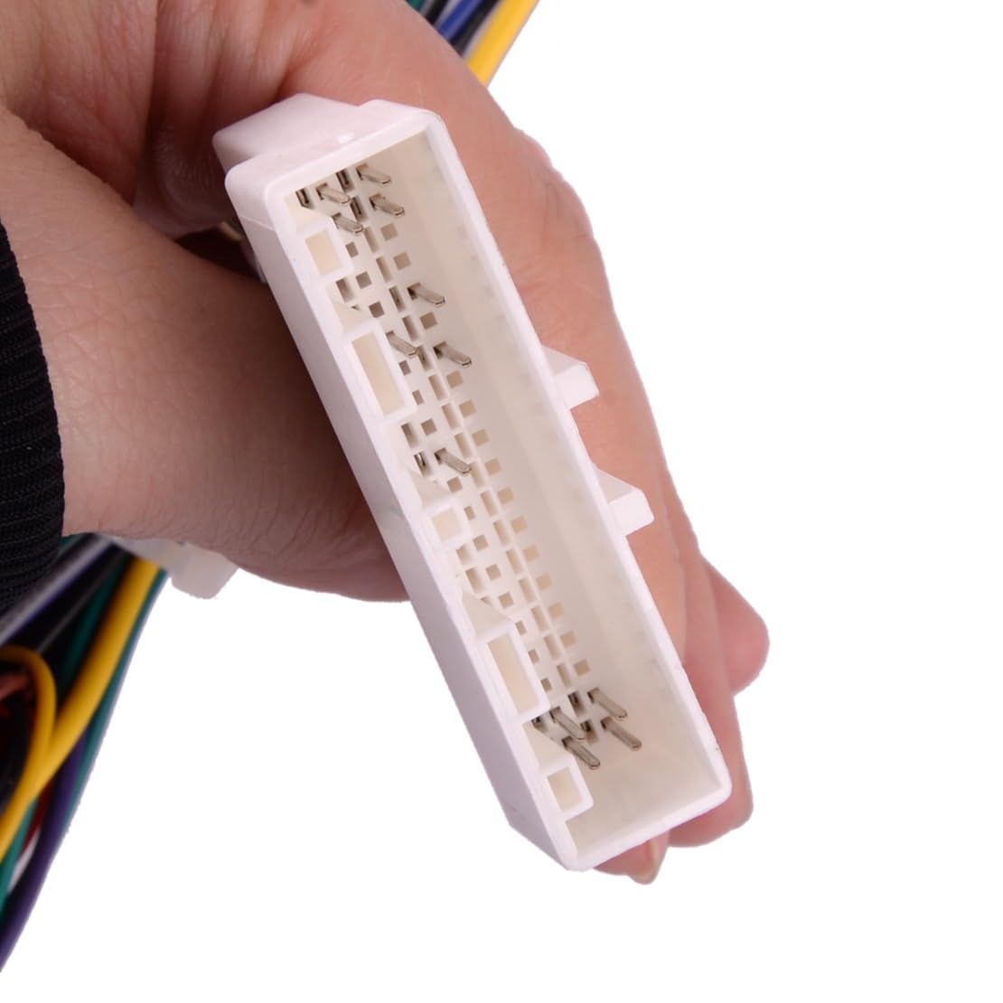 [Piezas de automóvil] Arnés de cableado ISO Conector de Radio de Coche Adaptador de Cable de Enchufe de 16 Pines Apto para Nissan [Fácil de reemplazar]